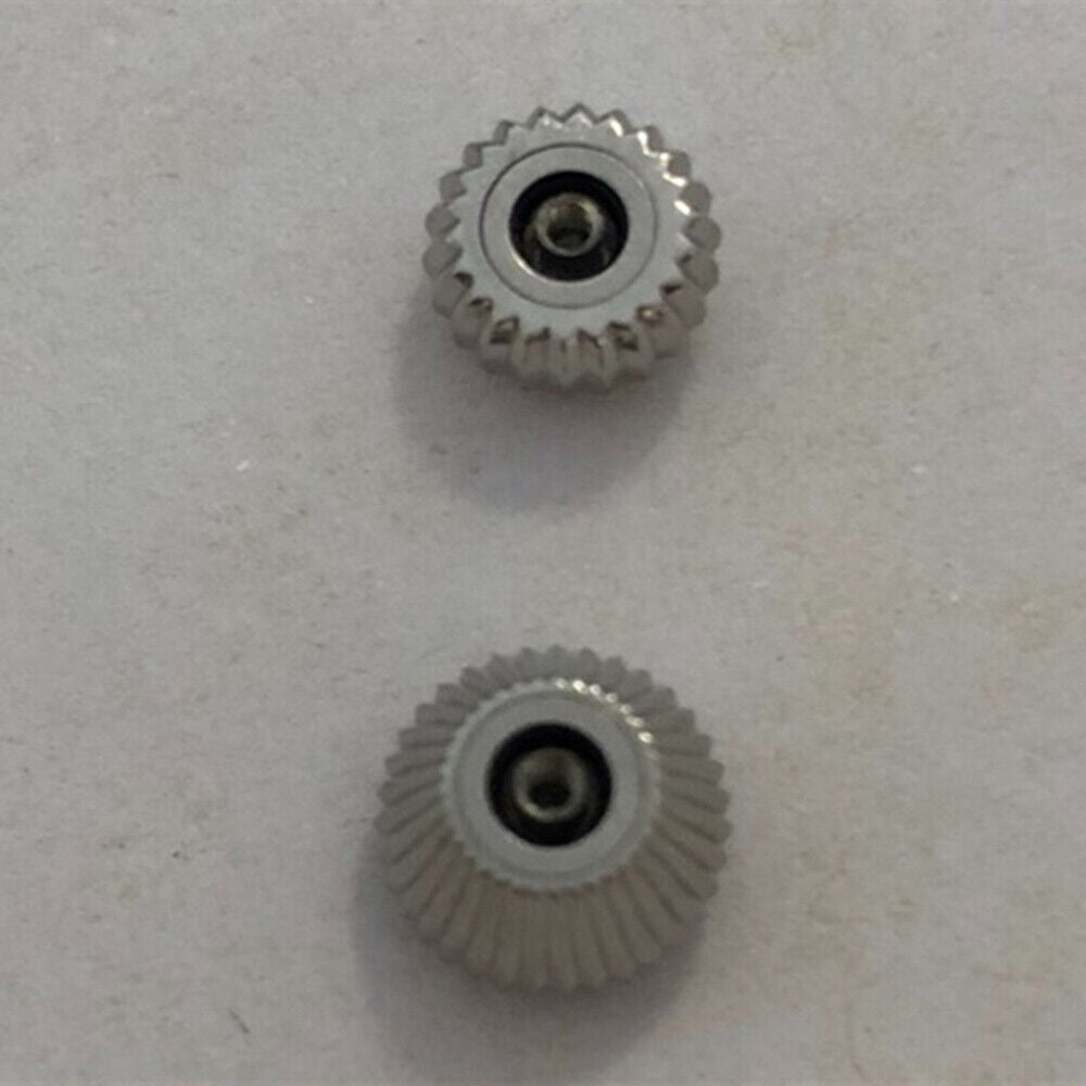 Seagull 316L stainless steel watch crown, fits ST3600/ST3621 and ETA6497/6498 movements, durable accessory.