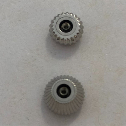 Seagull 316L stainless steel watch crown, fits ST3600/ST3621 and ETA6497/6498 movements, durable accessory.