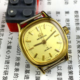 Golden Dial China Tianjin 19 Jewels Seagull Manual Mechanical Watch Ladies Watch