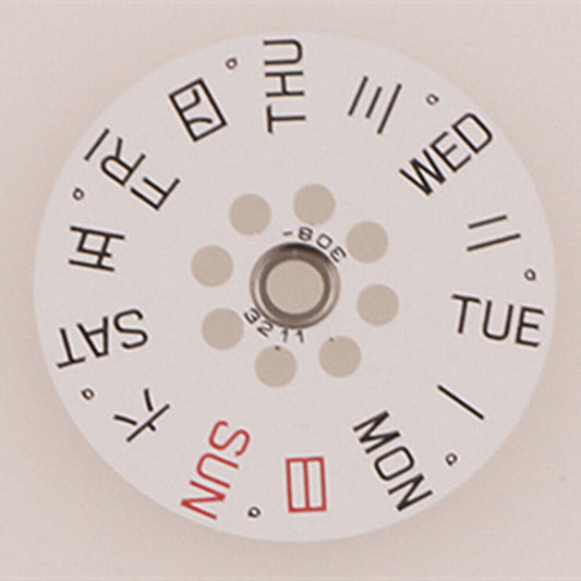 Generic Replacement White Week Disk Wheel Week Wheel for Miyota 8200 Movement