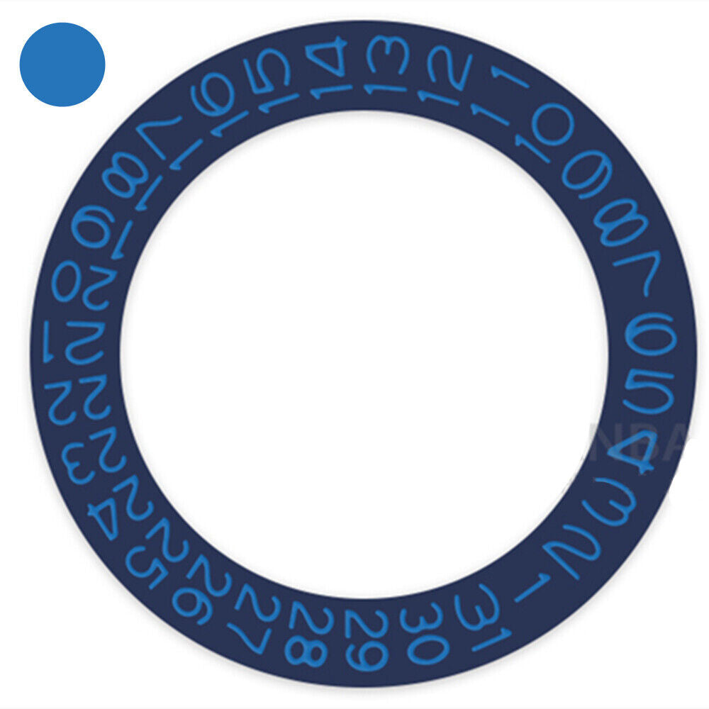 Denim blue dial watch disk with sapphire blue date numbers for Miyota NH35 NH36 movements