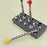 10pcs Size Watch Hand Fitting Tools Set of 3 with Base Watch Repair Tool