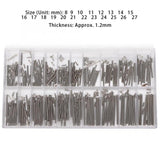 200pcs 8-27mm Watch Band Spring Bars Strap Link Pins Watch Link Pins Tool Set