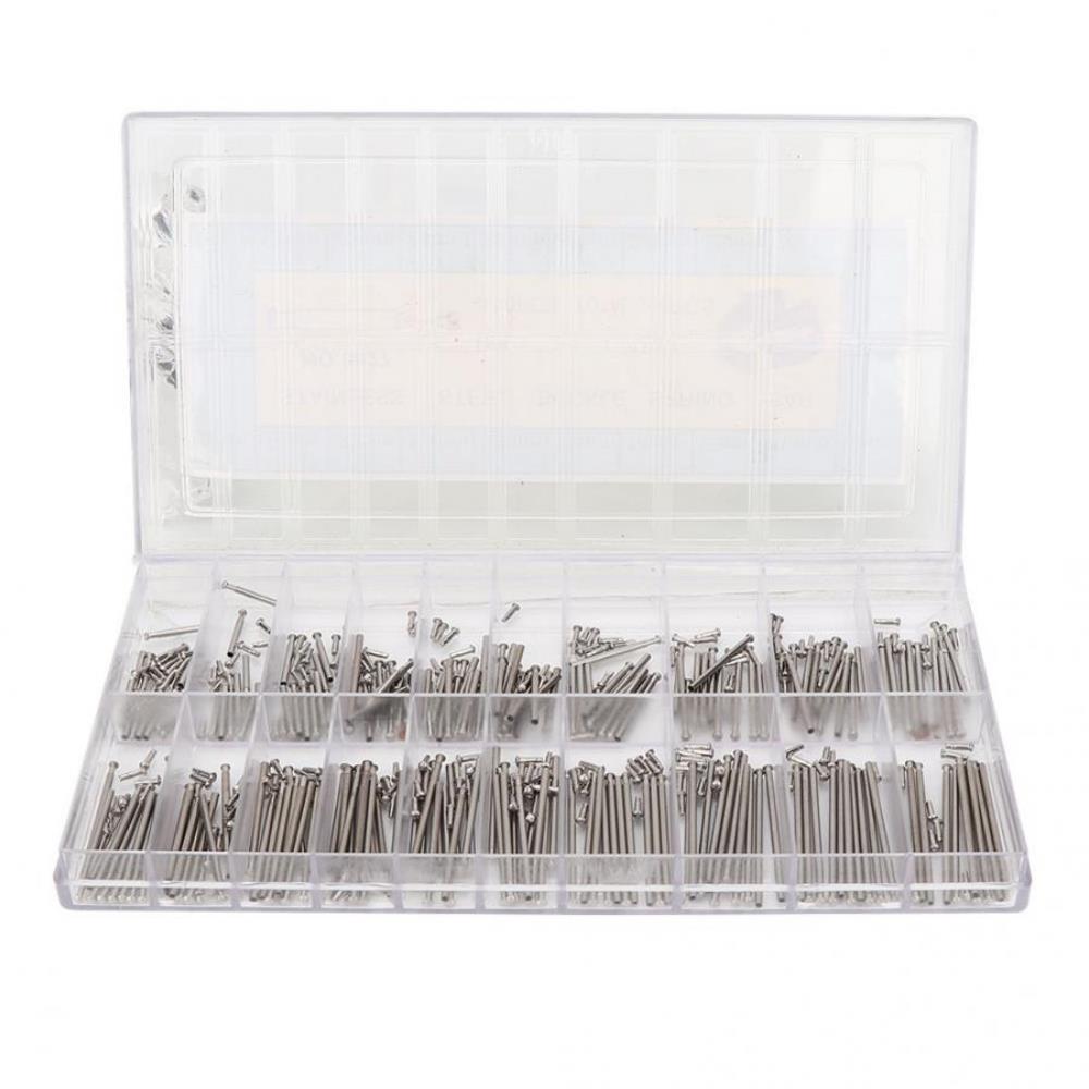 200pcs 8-27mm Watch Band Spring Bars Strap Link Pins Watch Link Pins Tool Set