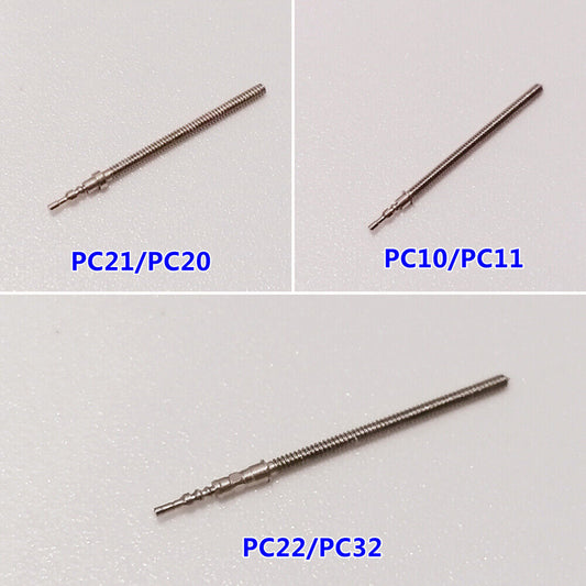 Lot de 10 tiges de remontoir pour montres Miyota 2035/2025/2033/2036/2015/2115/2315/2305