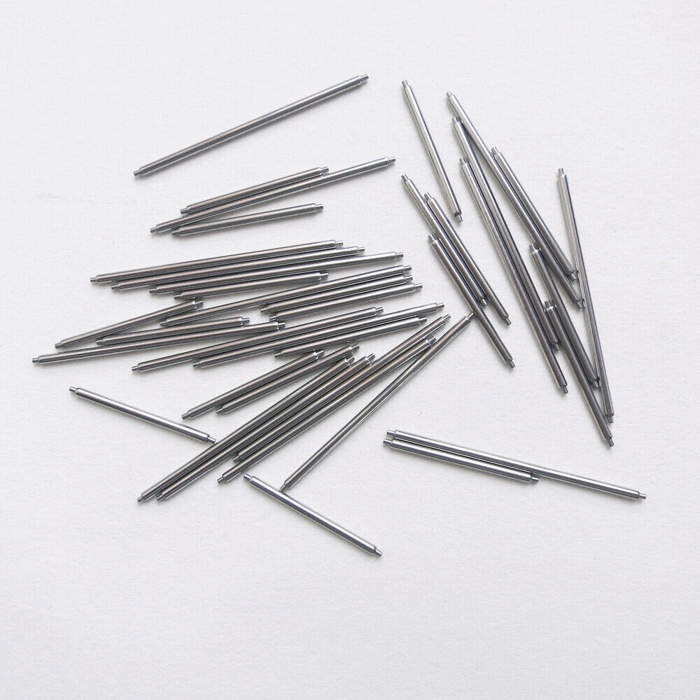 Assortiment de 320 barrettes à ressort extra longues de 1,5 mm, à épaulement simple, en acier inoxydable, de 14 à 44 mm 