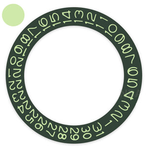 Dark Hunter Green Background Sage Green Font Date Wheel for Miyota NH35 NH36