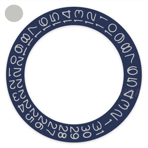 Denim Blue Background Harbor Grey Font Disk Date Wheel for Miyota NH35 NH36