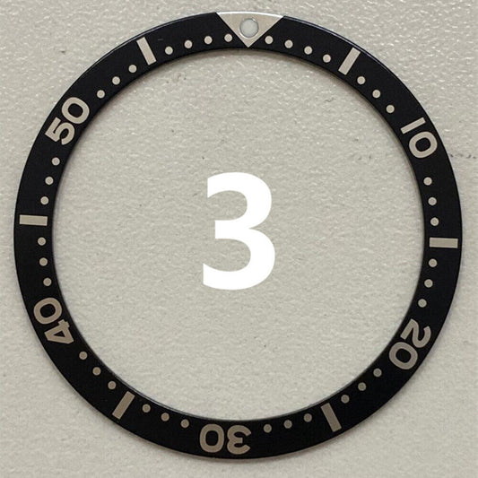38 mm/31,5 mm mehrfarbige Ziffern-Uhrenlünette aus Aluminium, Uhrenteile