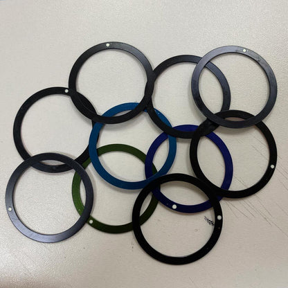 38 mm/31,5 mm mehrfarbige Ziffern-Uhrenlünette aus Aluminium, Uhrenteile