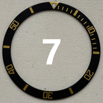 38mm multi-color numeral aluminum bezel insert for customizing watch accessories.