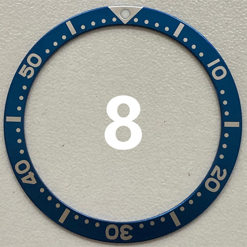 38mm multi-color numeral aluminum bezel insert for customizing watch accessories with vibrant style.