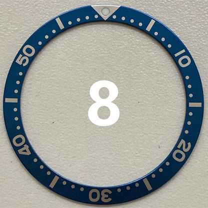 38 mm/31,5 mm mehrfarbige Ziffern-Uhrenlünette aus Aluminium, Uhrenteile