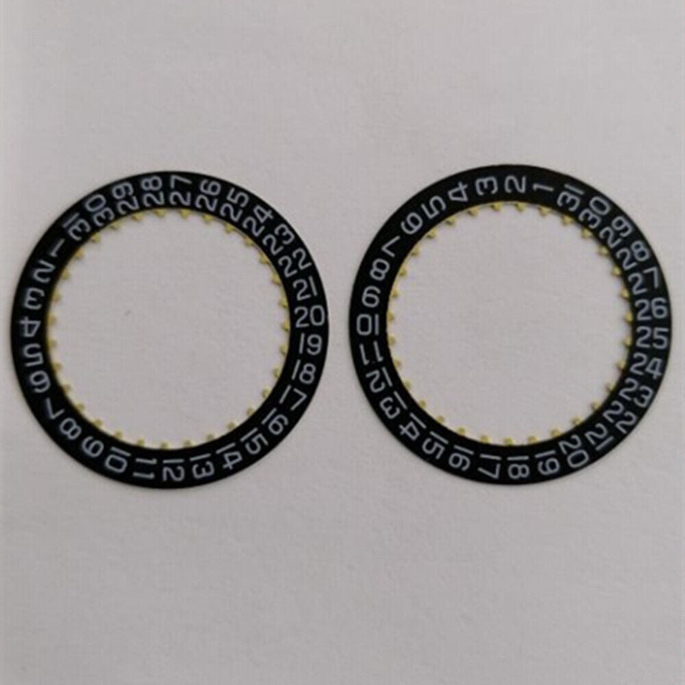Generic Date@3/6 black date disk wheel for ETA2824-2 watch movement, precise replacement part.