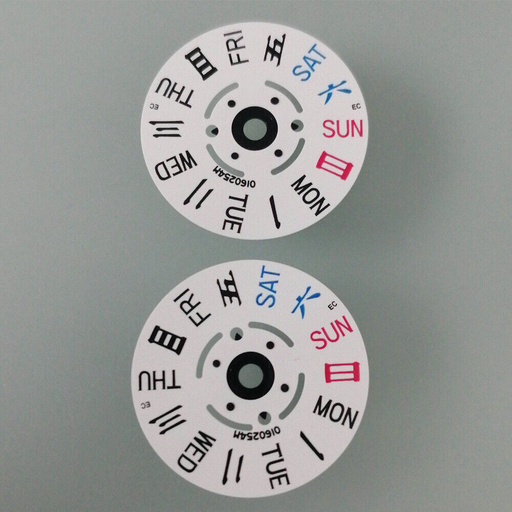 1. White Week Disk Wheel for NH36 Movement, compatible watch accessory  