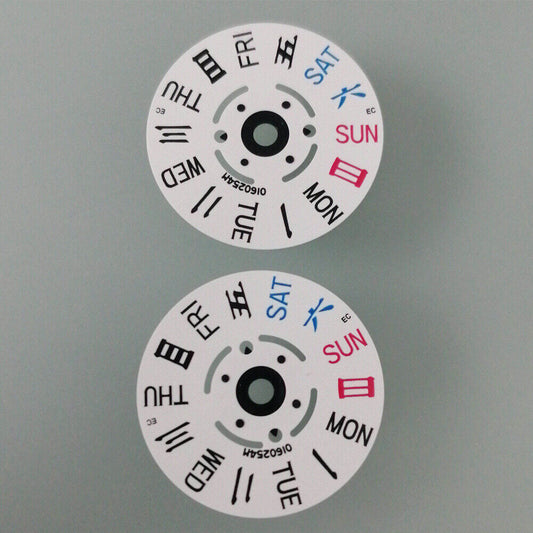 1. White Week Disk Wheel for NH36 Movement, compatible watch accessory  