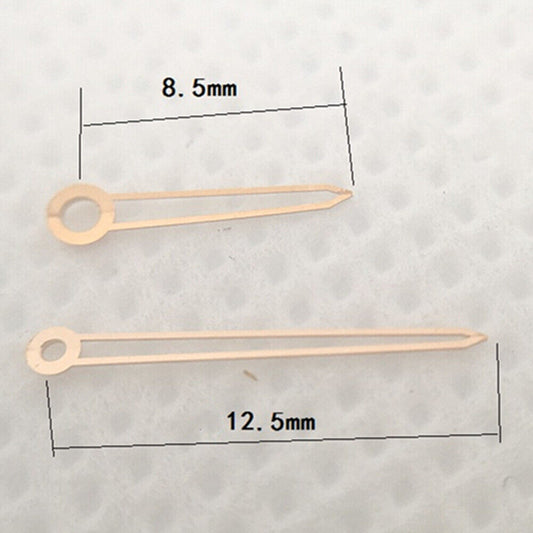 Aiguilles de montre 12,5 mm avec finition or rose pour mouvement à quartz Hattori Epson VJ20