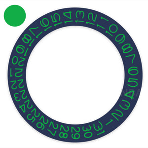 Denim Blue Background Jade Green Font Disk Date Wheel for Miyota NH35 NH36