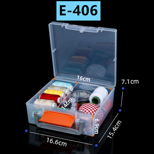 Set of 3 small rectangular storage boxes with hinged lids, perfect for organizing tools and accessories.