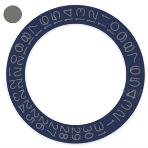 Denim Blue Background Seal Grey Font Disk Date Wheel for Miyota NH35 NH36