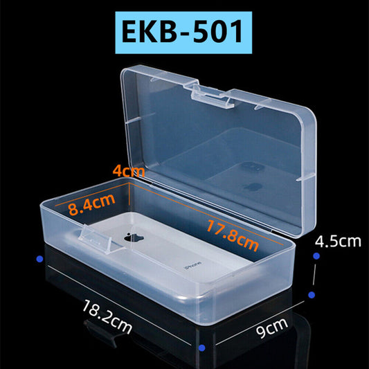 3 stücke 4,5x18,2 x9cm Kleine Rechteckige Toolbox Box Container Lagerung Klappdeckel