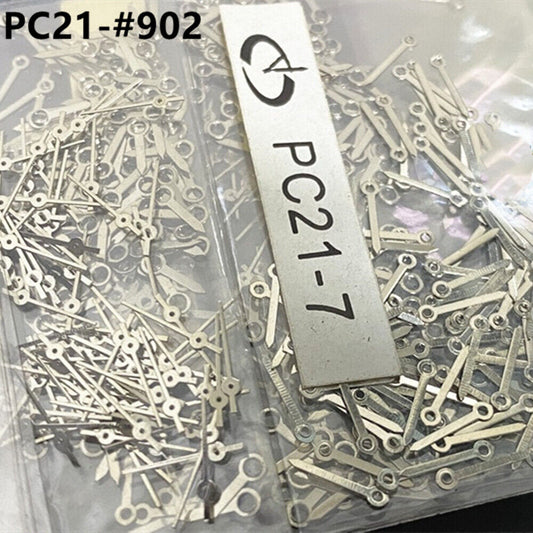 Lot de 100 aiguilles de montre argentées de 7 mm pour mouvement à quartz Hattori Epson PC21