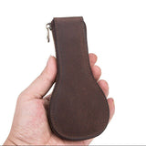 1 Slot Leather Watch Box Luxury Pouch with Zipper Portable Organizer Bag