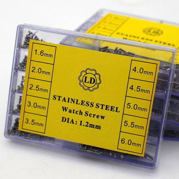 10 Sizes Stainless Steel Watch Screws Glasses Sunglass Electronics Watch Repair
