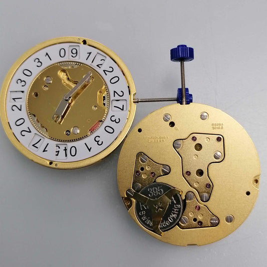 Ronda 5040B 5040.B Quarzuhrwerk, Schweizer Uhrwerk, goldenes Uhrwerk