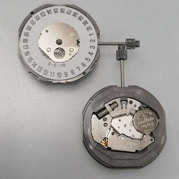 Miyota GM12 Japan Quartz Movement Date at 6 Japan Made