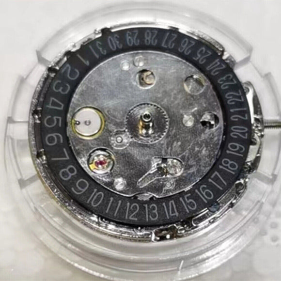 Watch Automatic Mechanical Movement Black Day Date Calendar For 2813 8215 Date@6