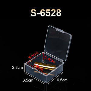5pcs 2.8x6.5x6.5cm Mini Square Toolbox Box Container Storage Case Hinged Lid