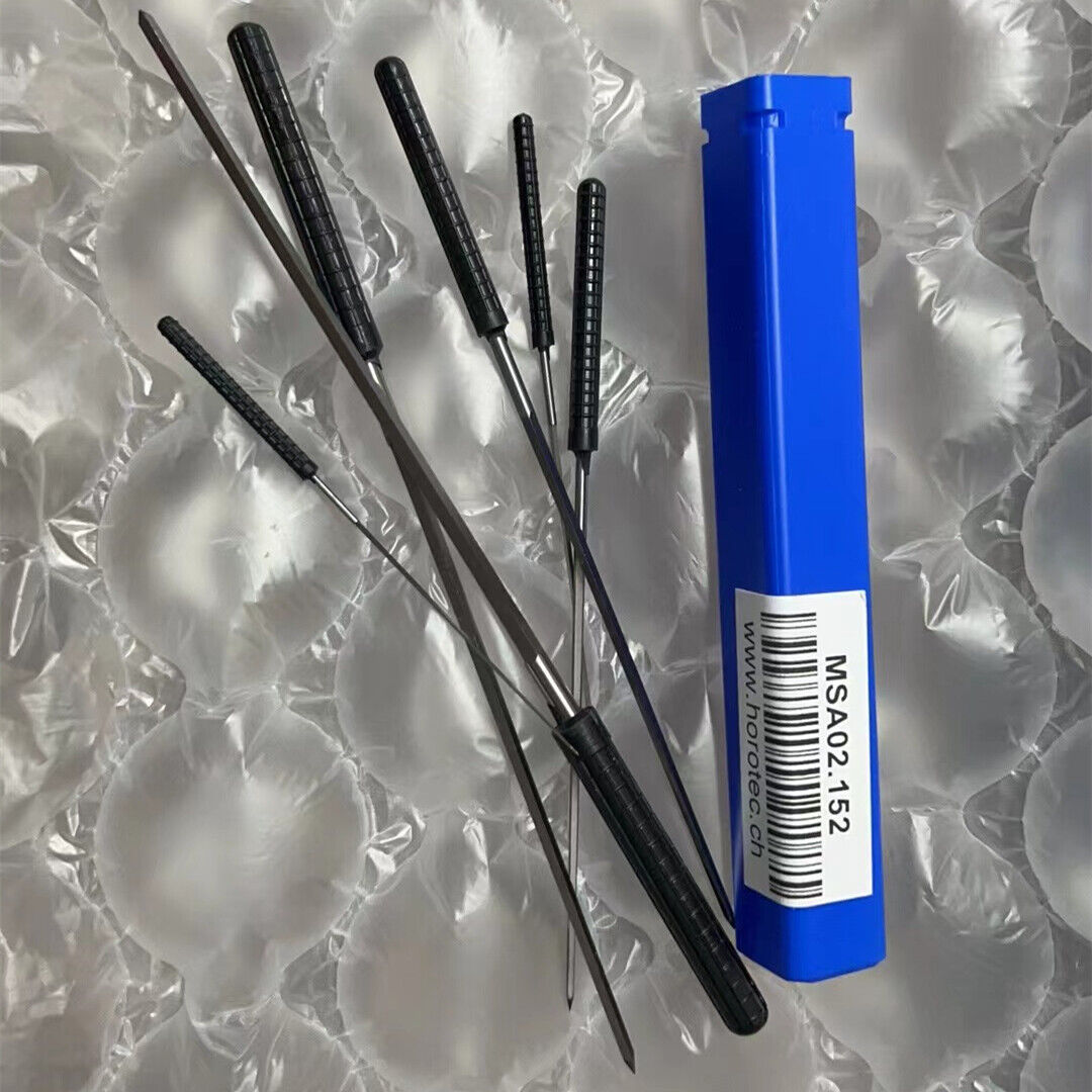 Horotec MSA02.152 cutting broaches set of 6, precision watch accessory for detailed craftsmanship.