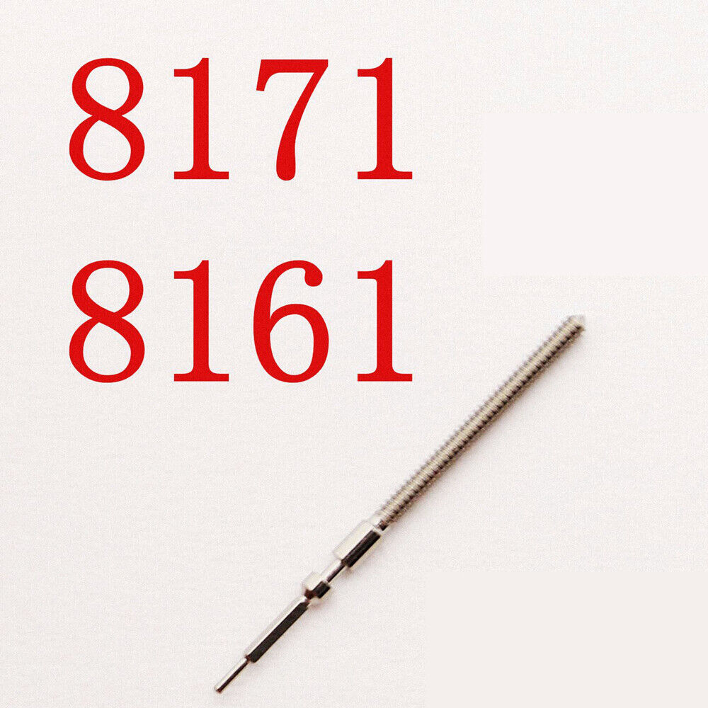 Replacement winding stem for ISA 8171 8161 watch movement, compatible with multiple watch brands.