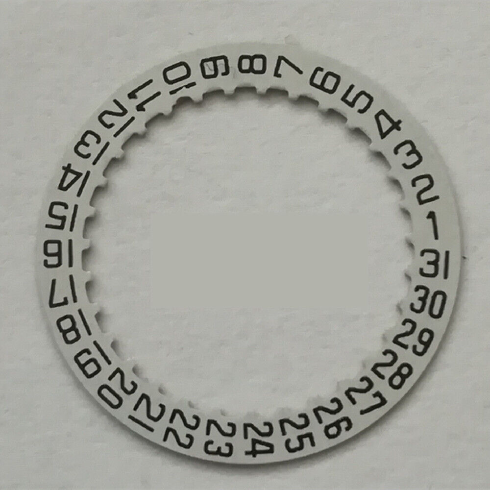 Generic Date@3 white date disk wheel for ETA2671 watch movement replacement part.