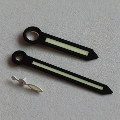 Strong green luminous watch hands for Seagull ST3600/ST3621, ETA6497/6498 movements, precision fit accessories.