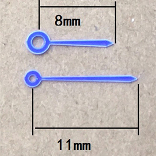Aiguilles de montre en forme de flèche violette de 11 mm pour mouvement à quartz Hattori Epson VJ20