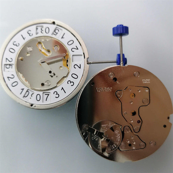 Ronda Quartz Watch Movement 5020.B Original Swiss Parts Silver