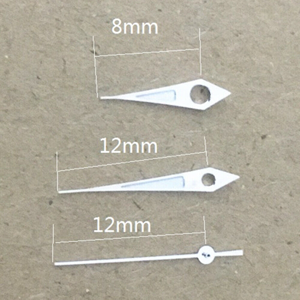 12 mm silberner Rand, pfeilförmige grüne Leuchtzeiger für in China hergestelltes 2813-Uhrwerk