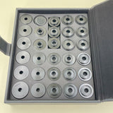 Set of 29pcs Watch Crystal Remover Die Front Glass Opener Watch Repair Tool