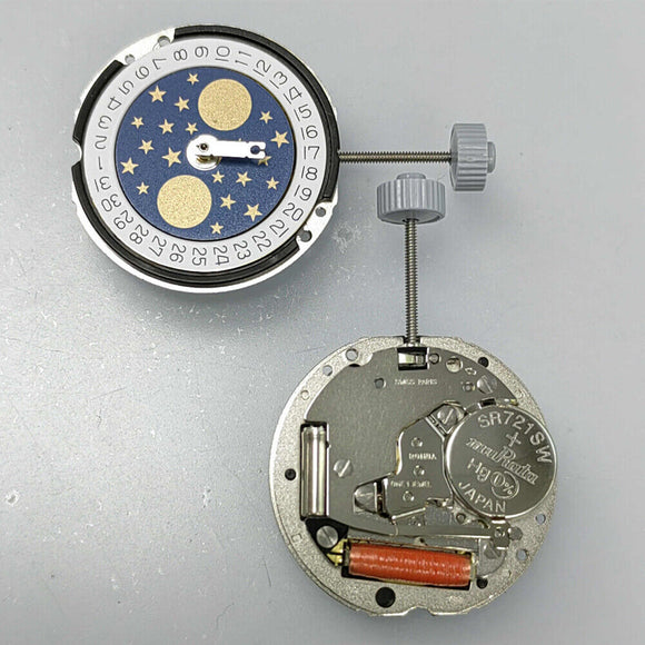 Ronda 788 Quartz Watch Movement Date At 3 Swiss Parts 3 Hands Moon Phase