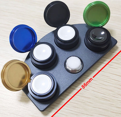 Die-cast alloy oil cup stand with 4 containers for watch repair, model 30180-A.