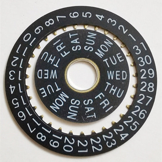Black Date Disk Wheel Wheel Date Wheel Generic for China Made 7750 Movement