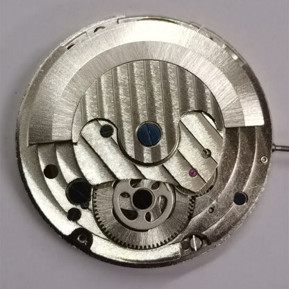 Automatisches mechanisches Uhrwerk, silberfarben, 3 Zeiger, hohl, Freilauf, Mondphase @ 12