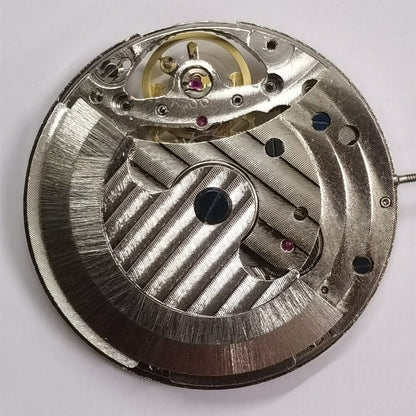 Automatisches mechanisches Uhrwerk, silberfarben, 3 Zeiger, hohl, Freilauf, Mondphase @ 12