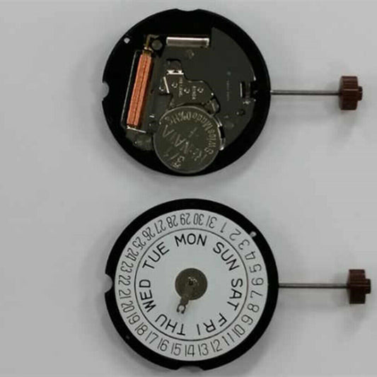 Ronda 507 Quarzuhrwerk, 3 Zeiger, Schweizer Teile, Tag/Datum, Datum@3