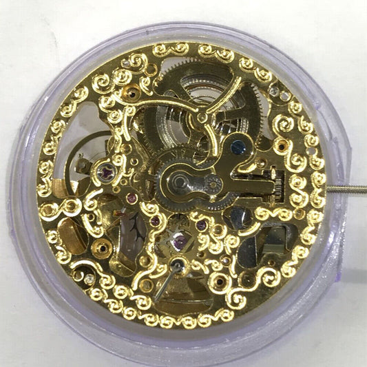 China Made Brand New 2189 Hollow Carved 2 Hands Mechanical Movement Small Second