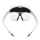 Adjustable Reading Jewelry Watch Loupe Headband Magnifier LED Light Lamp Tools