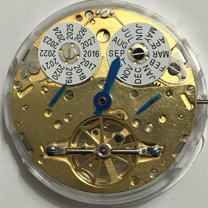 Asian Shanghai 3 Hands multifunctional watch with mechanical movement and perpetual calendar features.