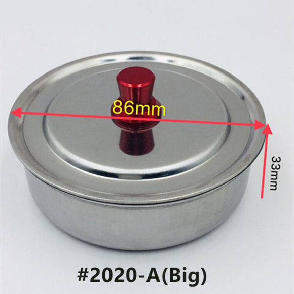 86mm Stainless Steel Watch Oil Benzine Cup with Anti-Leak Cover Watchmakers Tool